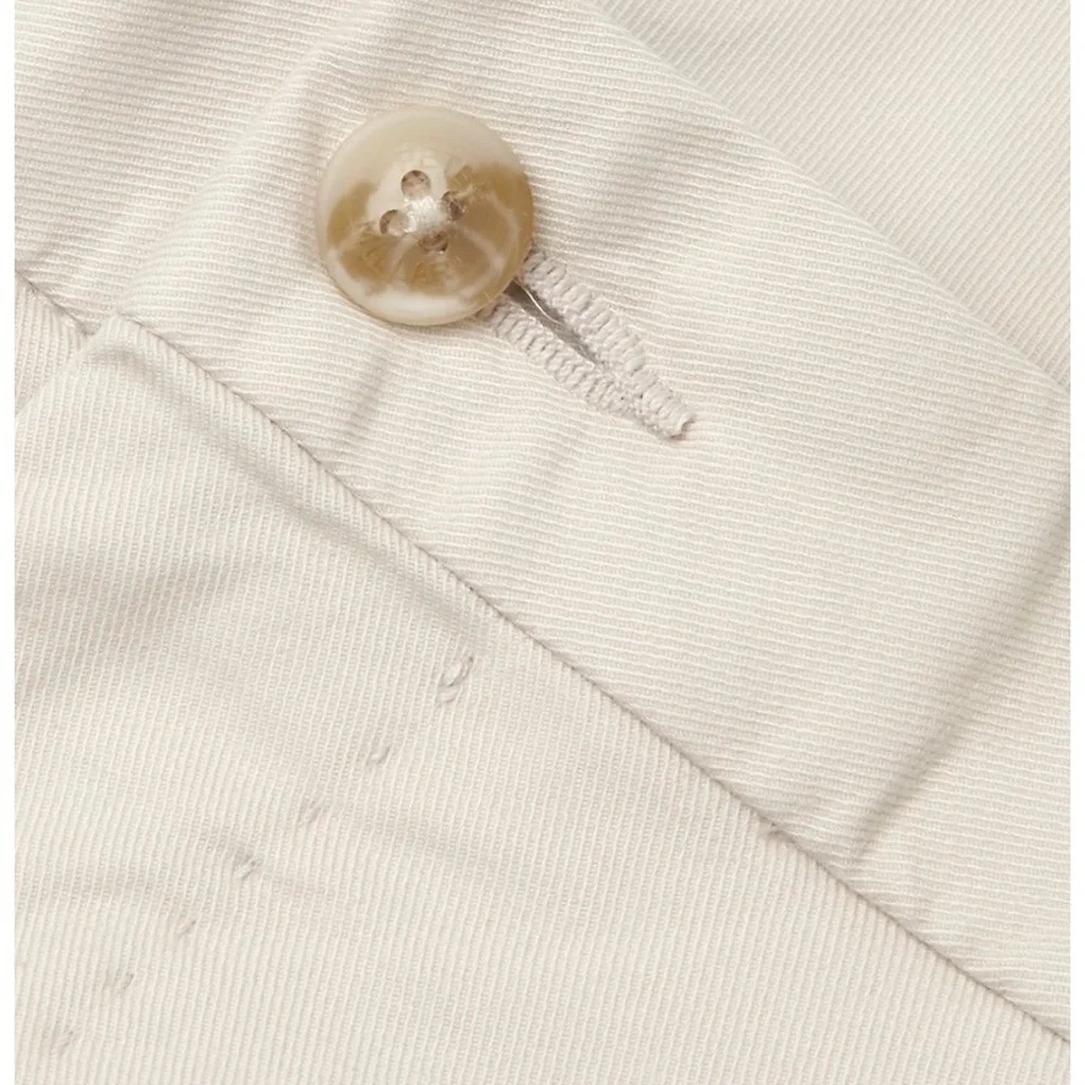 NWT PETER MILLER Cotton Twill Shorts, light gray